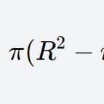 The area formula of an annulus