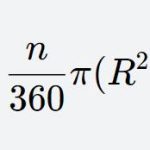 The area formula of the sector ring