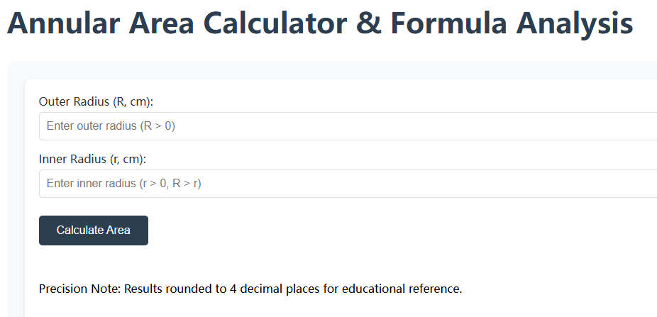 Step-by-Step Guide to the Formula for the Area of an Annulus: Definition, Derivation, Calculator and Application